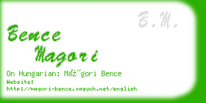 bence magori business card